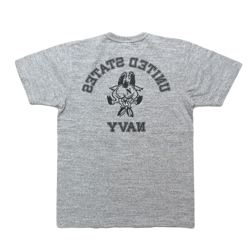 バズリクソンズ BUZZ RICKSON'S スラブヤーン 半袖 Tシャツ プリント "UNITED STATES NAVY" BR79566