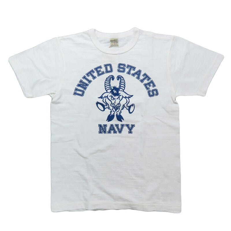 バズリクソンズ BUZZ RICKSON'S スラブヤーン 半袖 Tシャツ プリント "UNITED STATES NAVY" BR79566