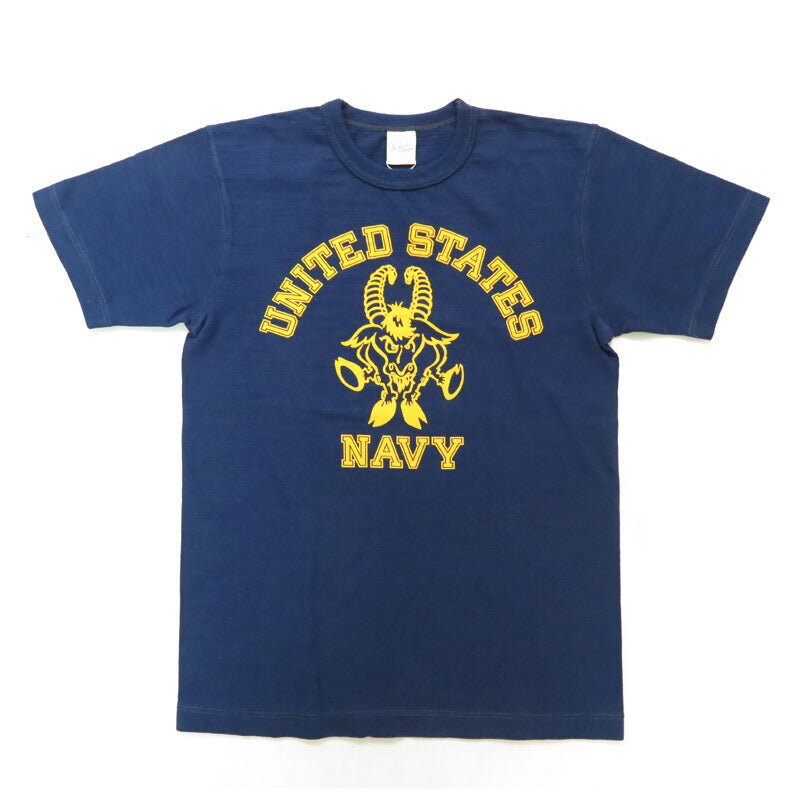 バズリクソンズ BUZZ RICKSON'S スラブヤーン 半袖 Tシャツ プリント "UNITED STATES NAVY" BR79566