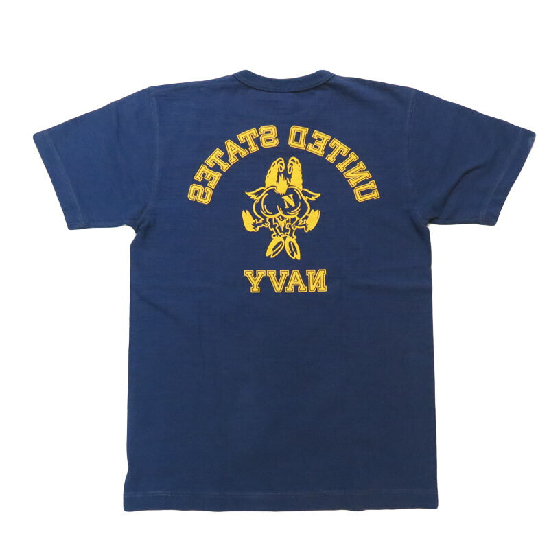 バズリクソンズ BUZZ RICKSON'S スラブヤーン 半袖 Tシャツ プリント "UNITED STATES NAVY" BR79566