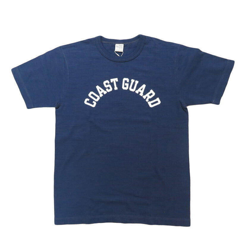 BUZZ RICKSON'S บัซ ริคสันส์ เสื้อยืดแขนสั้นผ้าสแล็บยาร์น พิมพ์ลาย "COAST GUARD" BR79567