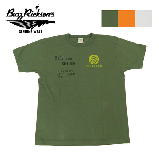 버즈 릭슨 BUZZ RICKSON'S 반팔 티셔츠 프린트 FIFTH AIR FORCE GOVERNMENT ISSUE T-SHIRT BR79574