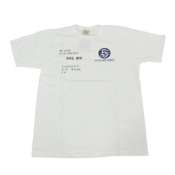 バズリクソンズ BUZZ RICKSON'S 半袖 Tシャツ プリント FIFTH AIR FORCE GOVERNMENT ISSUE T-SHIRT BR79574