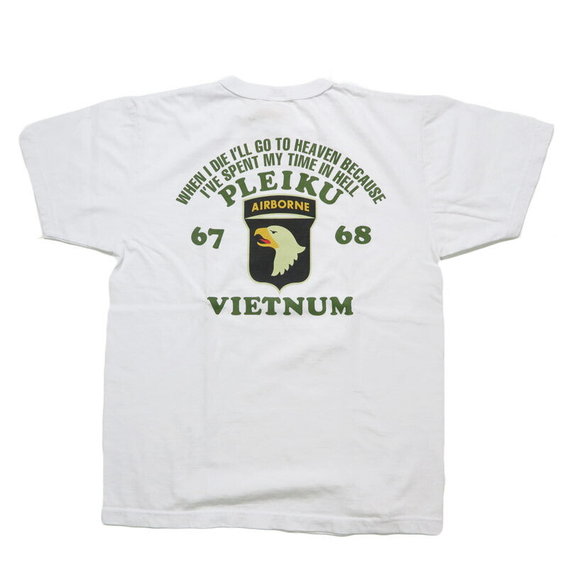 バズリクソンズ BUZZ RICKSON'S 半袖 Tシャツ アメリカ製 "PLEIKU VIETNUM " Made in U.S.A BR79623