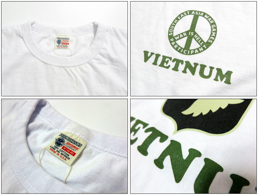 バズリクソンズ BUZZ RICKSON'S 半袖 Tシャツ アメリカ製 "PLEIKU VIETNUM " Made in U.S.A BR79623