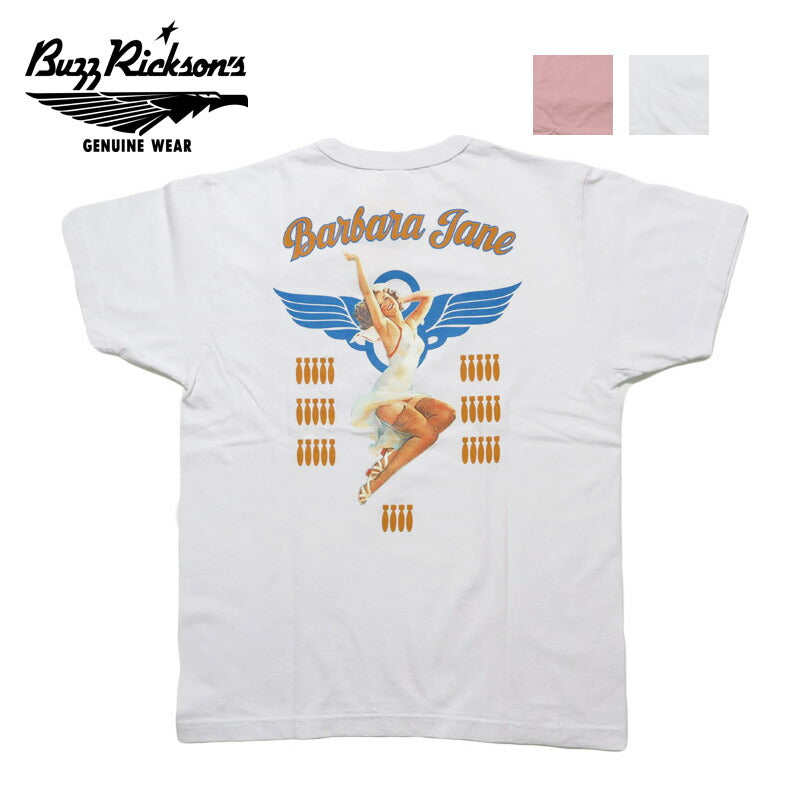 バズリクソンズ BUZZ RICKSON'S 半袖 Tシャツ アメリカ製 " BARBARA JANE" BR79625