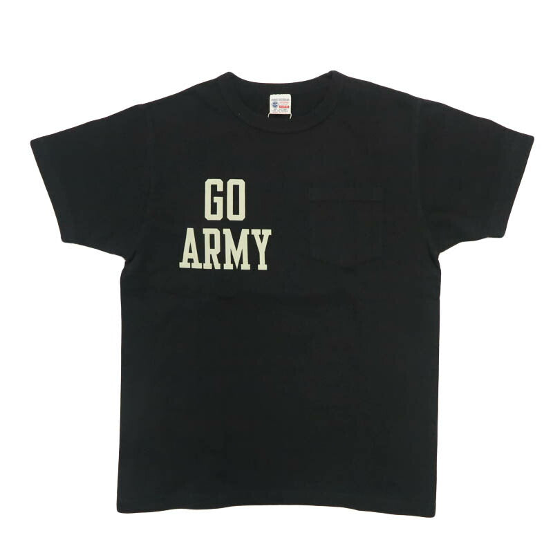 บัซริคสันส์ BUZZ RICKSON'S เสื้อยืดแขนสั้นมีช่องกระเป๋า พิมพ์ลาย "GO ARMY" ผลิตในสหรัฐอเมริกา BR79710【คอลเลกชันฤดูใบไม้ผลิ/ฤดูร้อน 2026】