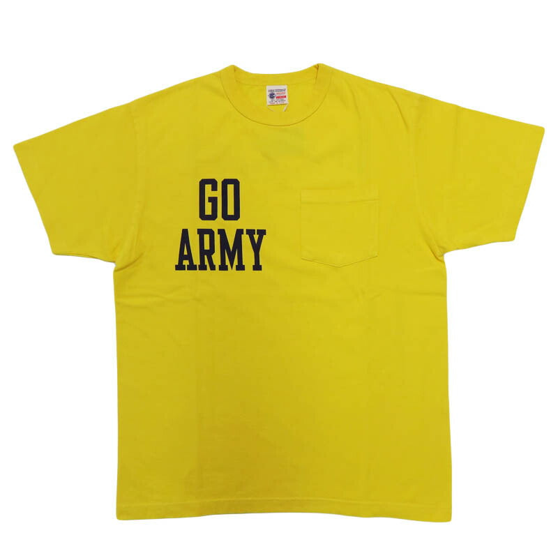 บัซริคสันส์ BUZZ RICKSON'S เสื้อยืดแขนสั้นมีช่องกระเป๋า พิมพ์ลาย "GO ARMY" ผลิตในสหรัฐอเมริกา BR79710【คอลเลกชันฤดูใบไม้ผลิ/ฤดูร้อน 2026】