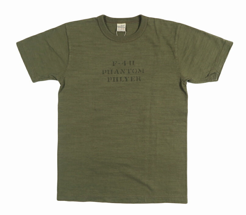 バズリクソンズ BUZZ RICKSON'S เสื้อยืดแขนสั้นผ้าสแล็บยาร์นพิมพ์ลาย "PHANTOM PHLYER" BR79730【คอลเลกชันฤดูใบไม้ผลิ/ฤดูร้อน 2026】