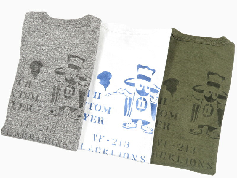 バズリクソンズ BUZZ RICKSON'S スラブヤーン 半袖 Tシャツ プリント