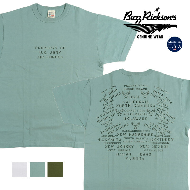バズリクソンズ BUZZ RICKSON'S 半袖Tシャツ プリント S/S T-SHIRTS