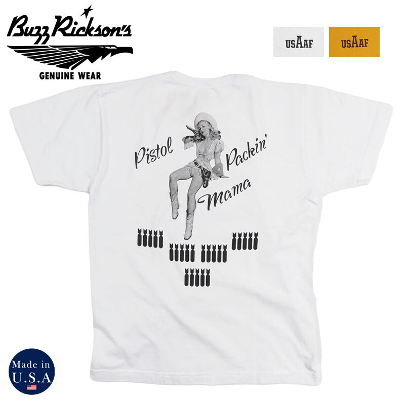 バズリクソンズ BUZZ RICKSON'S 半袖Tシャツ プリント S/S T-SHIRTS