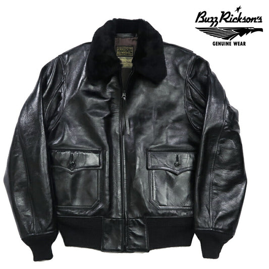 バズリクソンズ Buzz Rickson's WILLIAM GIBSON BLACK AN-J3A ホースハイド ブラック ウィリアムギブソン レザー 馬革 G-1 BR80655