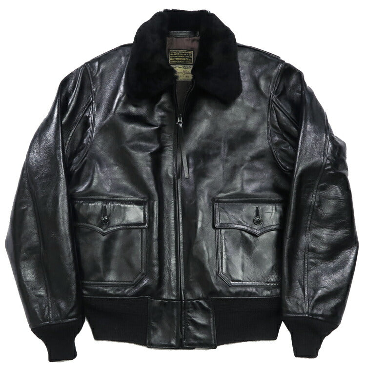 バズリクソンズ Buzz Rickson's WILLIAM GIBSON BLACK AN-J3A ホースハイド ブラック ウィリアムギブソン レザー 馬革 G-1 BR80655
