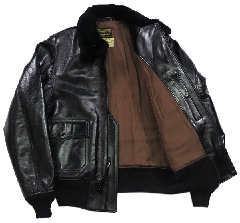 バズリクソンズ Buzz Rickson's WILLIAM GIBSON BLACK AN-J3A ホースハイド ブラック ウィリアムギブソン レザー 馬革 G-1 BR80655