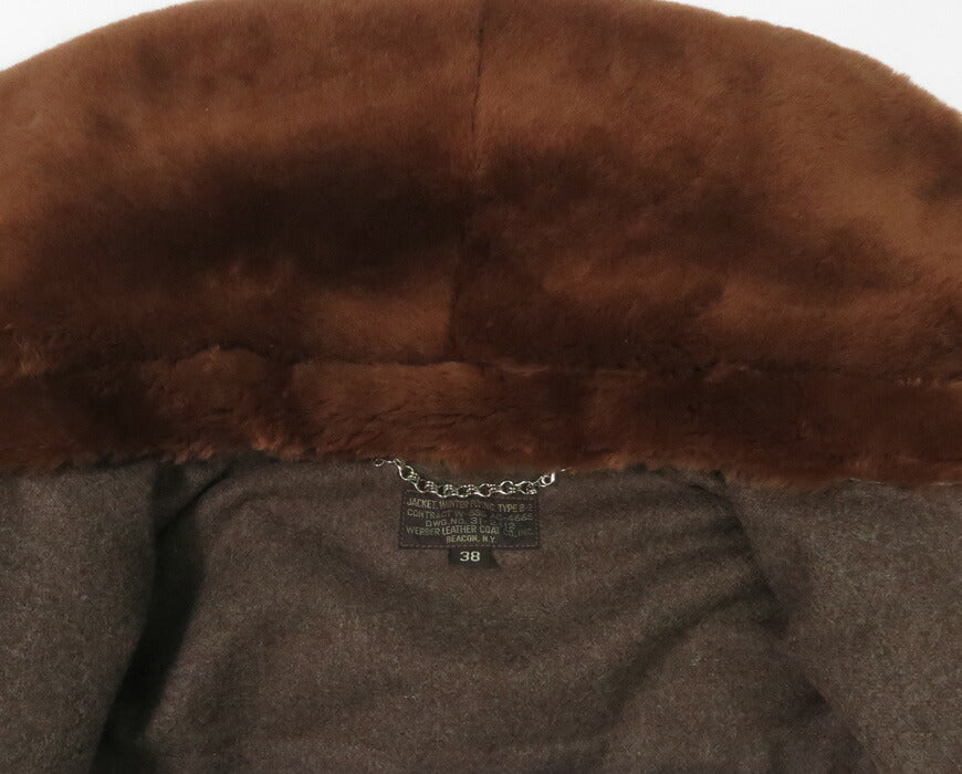 バズリクソンズ Buzz Rickson's B-2 レザー フライトジャケット シープムートン WERBER LEATHER COAT CO., INC. BR80662