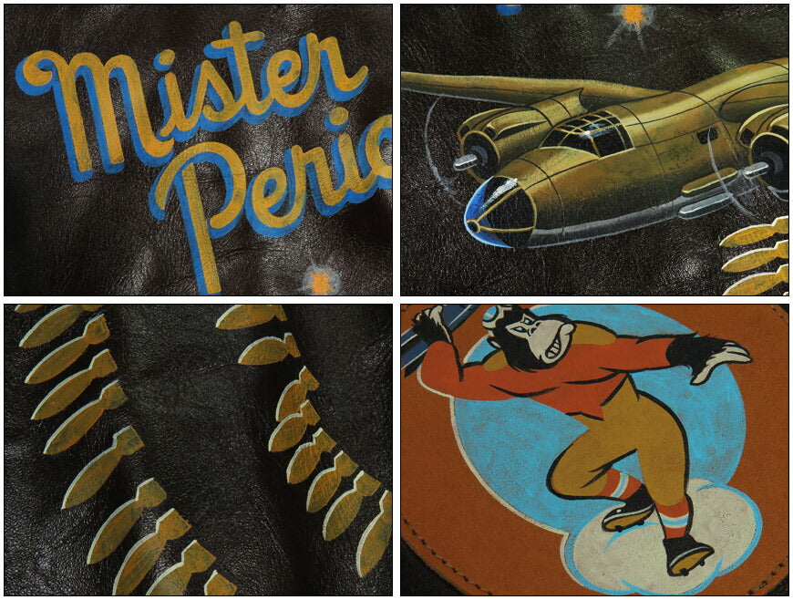 バズリクソンズ Buzz Rickson's A-2 フライトジャケット ROUGHWEAR CLOTHING CO. 451st BOMB.SQ. MISTER PERIOD TWICE ANILINE HAND FINISHED BR80668