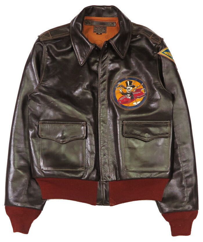 バズリクソンズ Buzz Rickson's A-2 フライトジャケット ハンドペイント KNOCKOUT DROPPER CONTRACT No.W535 ac-21996 BUZZ RICKSON CLO.CO. BR80669
