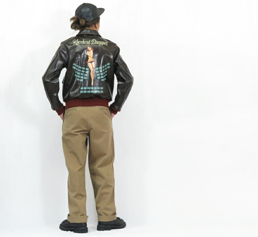 バズリクソンズ Buzz Rickson's A-2 フライトジャケット ハンドペイント KNOCKOUT DROPPER CONTRACT No.W535 ac-21996 BUZZ RICKSON CLO.CO. BR80669