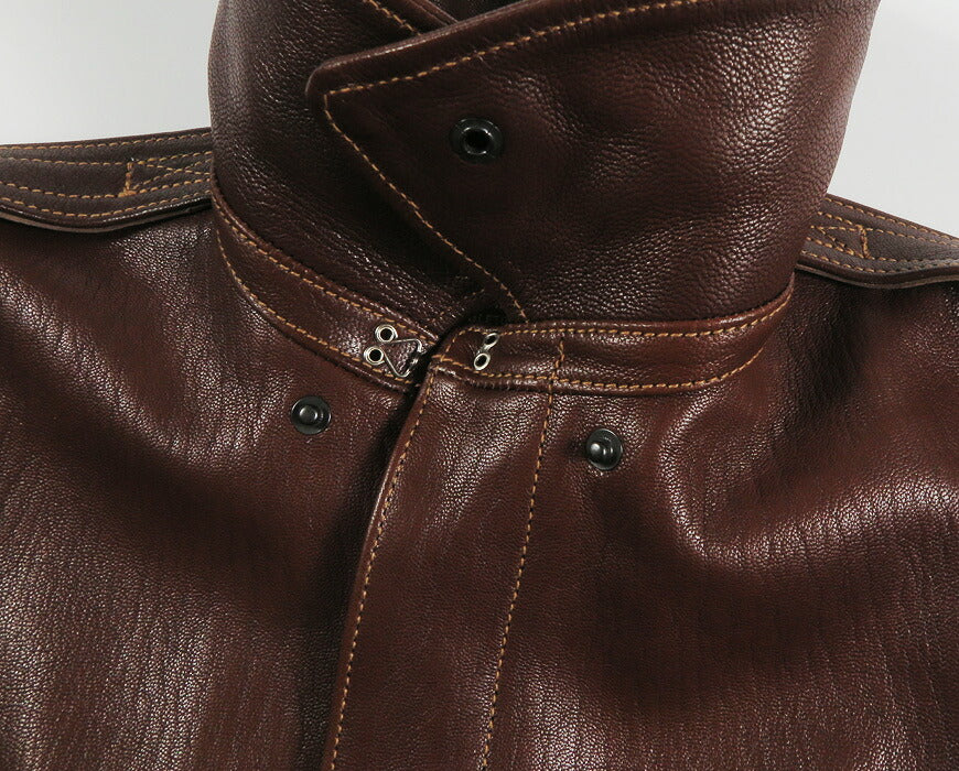 Buzz Rickson's A-2-vluchtjack van geitenleer, BUZZ RICKSON CLO.CO. CONTRACT No.18091 BR80686 【Nieuwe herfst-wintercollectie 2026】