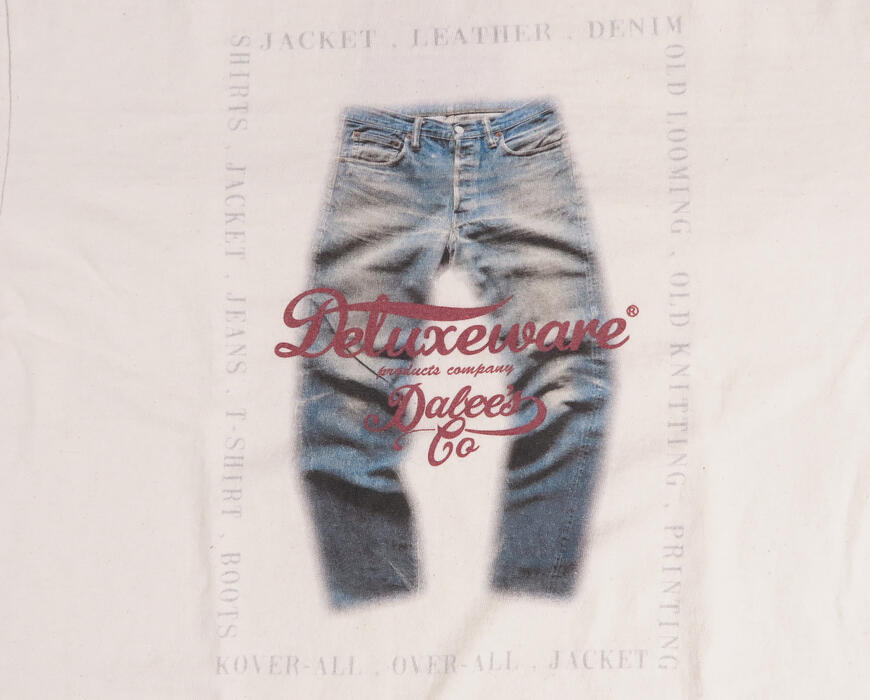 デラックスウェア DELUXEWARE 半袖 Ｔシャツ 8.5oz吊天竺 DELUXEWARE & DALEE'S BRG-DD6 特製デニムコインケース付き【2026年春夏新作】