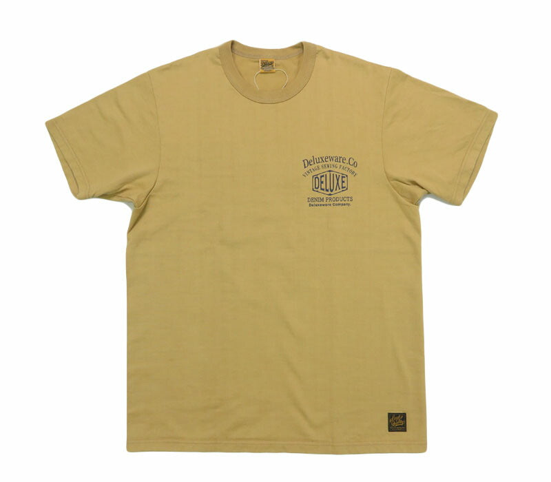 デラックスウェア DELUXEWARE Kaos Lengan Pendek Cetak Rajutan Gantung Union Special Seri SDTS(BRGD) Desain Logo BRGD-253