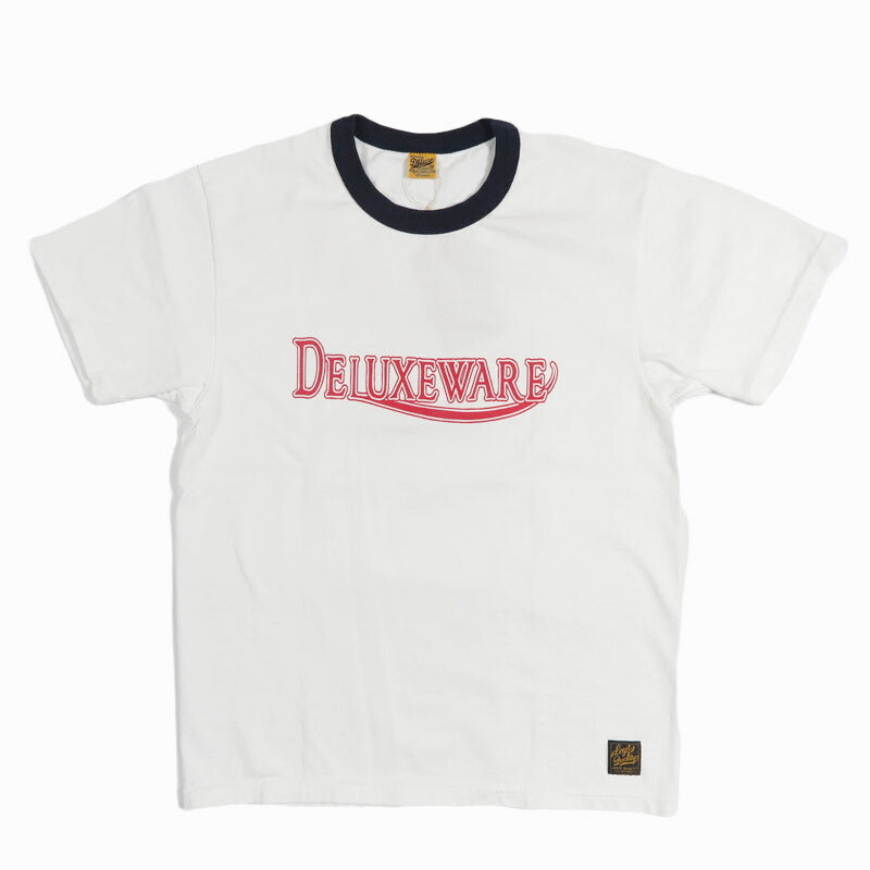 DELUXEWARE Short Sleeve Ringer T-shirt Logo Print Loopwheeled Union Special BRGD-265 [Spring/Summer 2026 Collection]