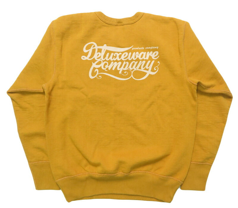 デラックスウェア DELUXEWARE Rundhals Sweatshirt Einfaches Logo Druck Union Special Flachnaht BRGS-25A