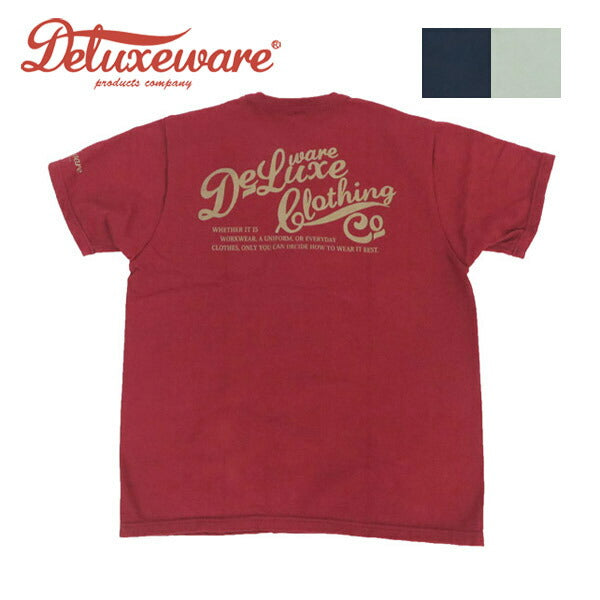 デラックスウェア DELUXEWARE Camiseta manga corta con logo estampado Tejido colgado Union Special BRGX-001