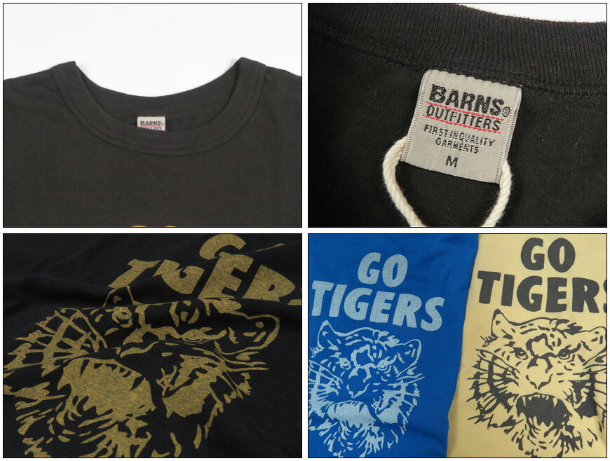 バーンズ BARNS JPN Standard S/S プリント 半袖 Tシャツ