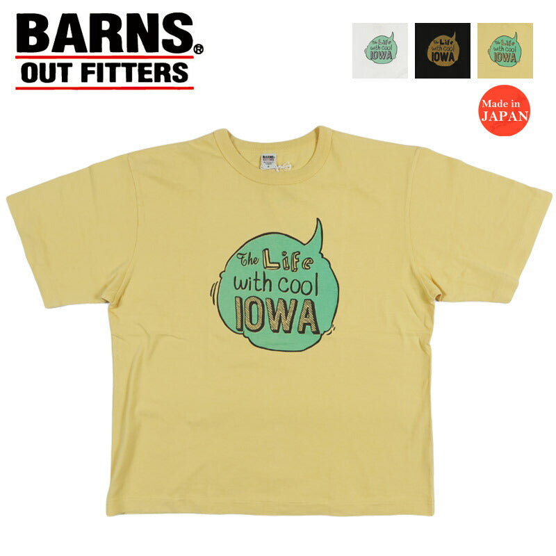 バーンズ BARNS JPN Standard S/S プリント 半袖 Tシャツ