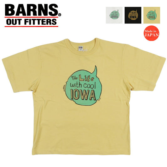 バーンズ BARNS JPN Standard S/S プリント 半袖 Tシャツ