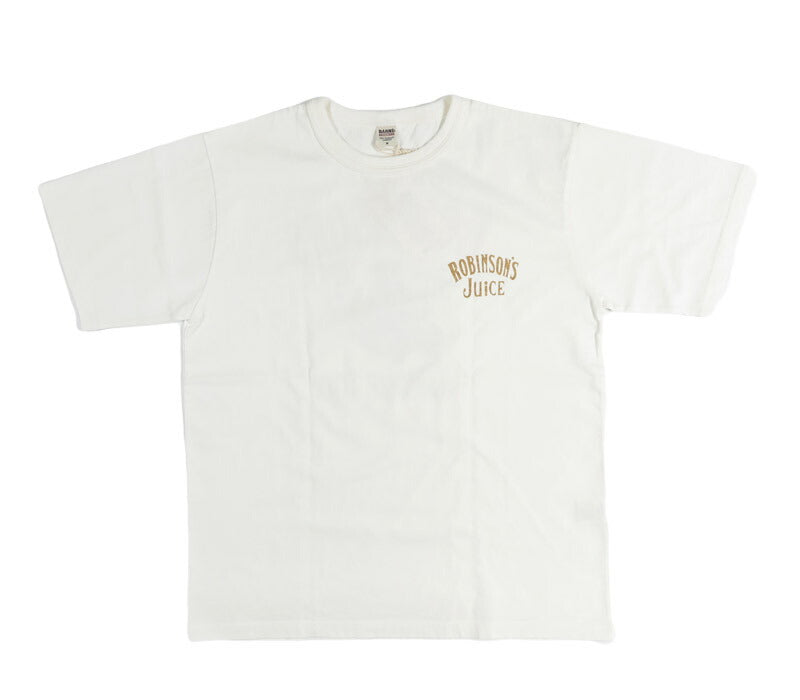 バーンズ BARNS タフネック S/S プリント 半袖 Tシャツ