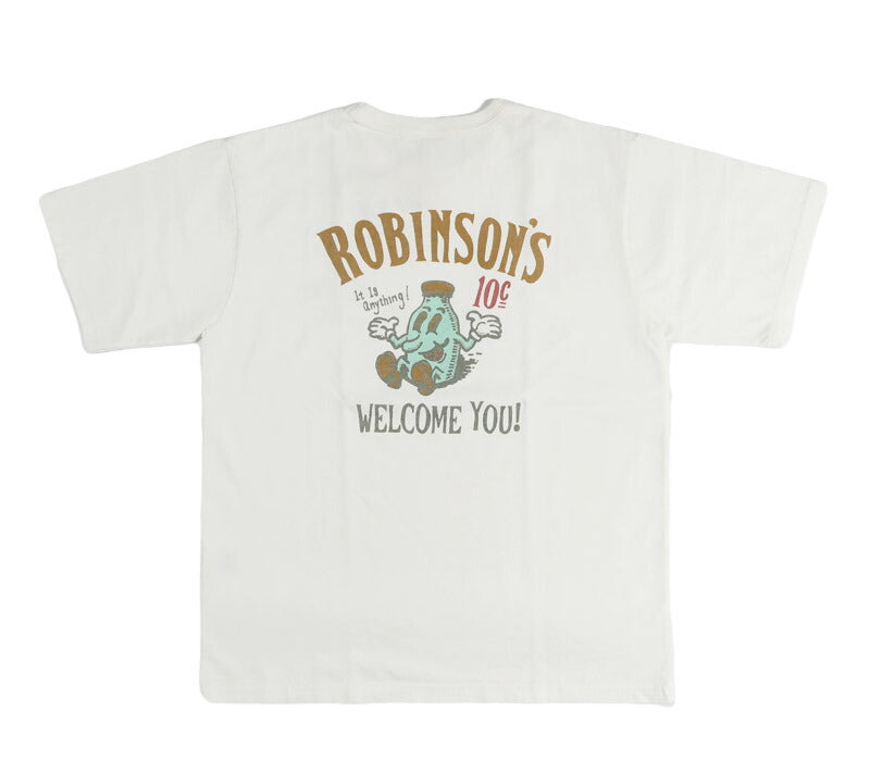 バーンズ BARNS タフネック S/S プリント 半袖 Tシャツ "ROBINSON’S JUICE" BR-26260 【2026年春夏新作】