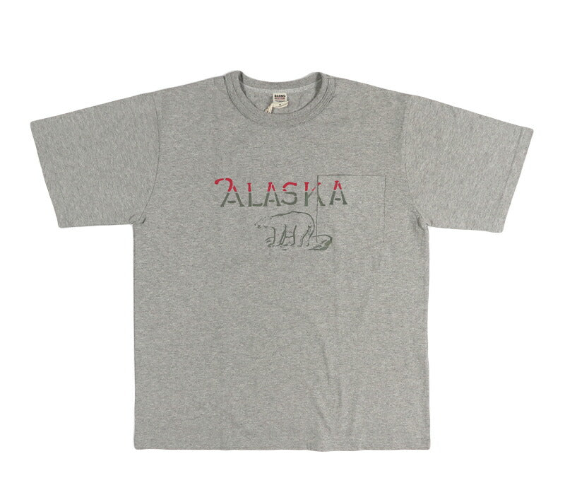 バーンズ BARNS タフネック S/S プリント 半袖 Tシャツ