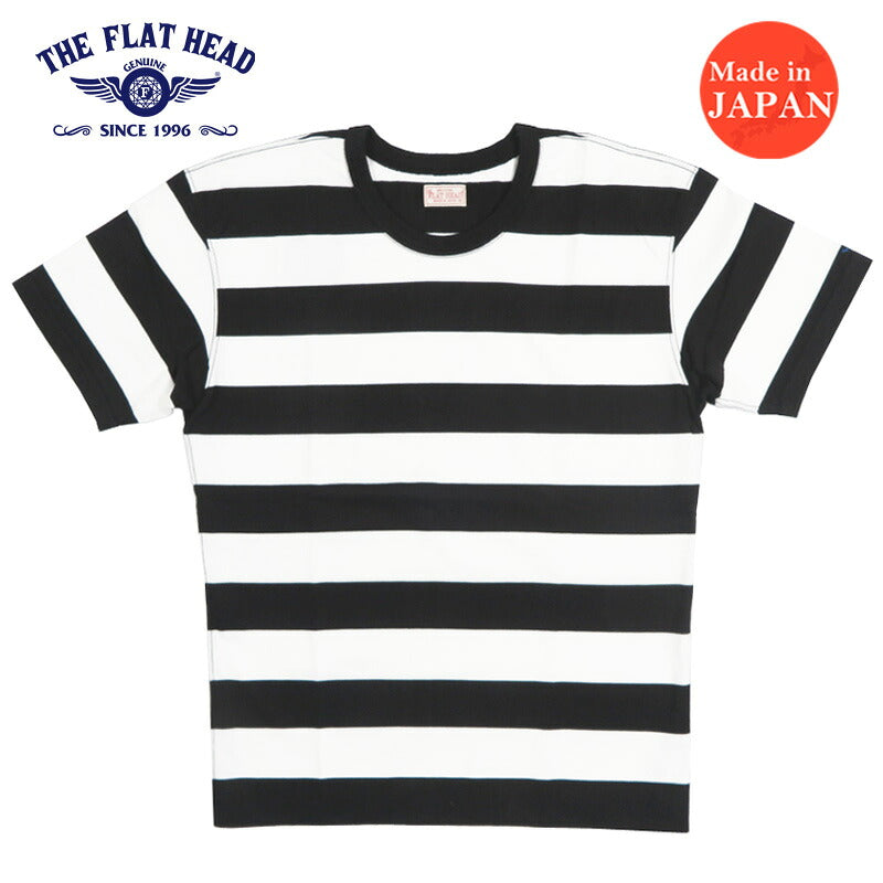 フラットヘッド THE FLAT HEAD 半袖Ｔシャツ ボーダー ストライプ BT-08W