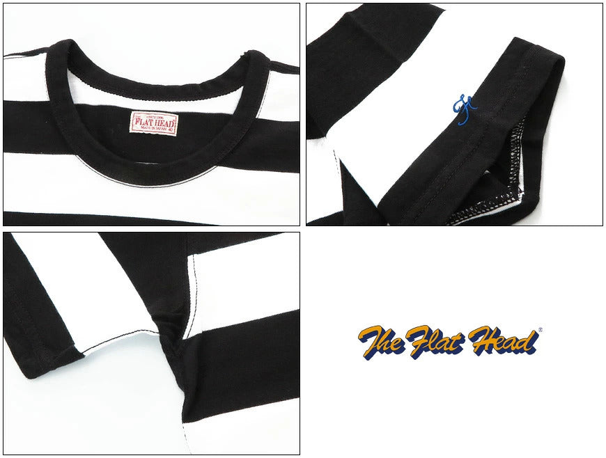 フラットヘッド THE FLAT HEAD 半袖Ｔシャツ ボーダー ストライプ BT-08W