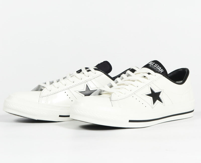 CONVERSE コンバース LEATHER ONE STAR J レザー ワンスター J レザー スニーカー MADE IN JAPAN ホワイト×ブラック 32346510 【2026年秋冬新作】