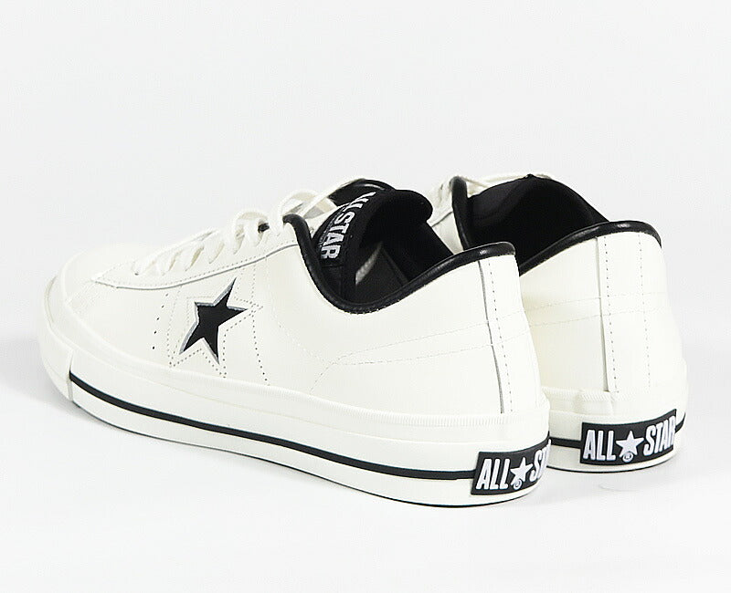 CONVERSE コンバース LEATHER ONE STAR J レザー ワンスター J レザー スニーカー MADE IN JAPAN ホワイト×ブラック 32346510 【2026年秋冬新作】