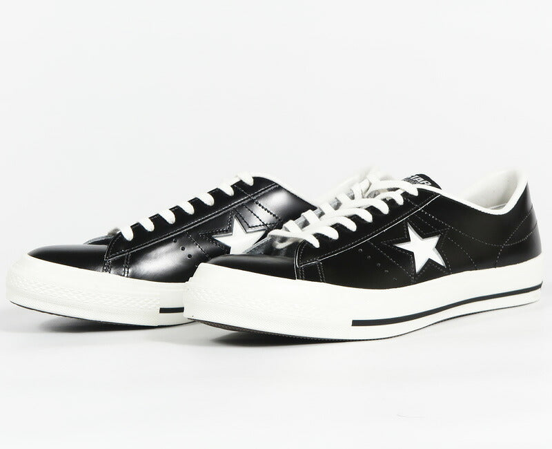 CONVERSE コンバース LEATHER ONE STAR J レザー ワンスター J レザー スニーカー MADE IN JAPAN ブラック×ホワイト 32346511 【2026年秋冬新作】