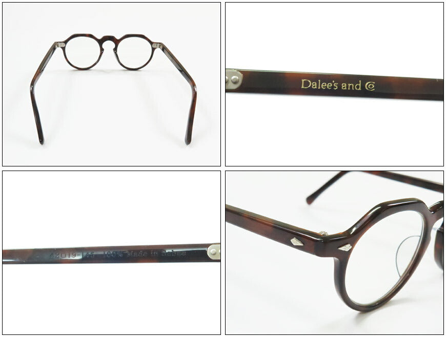 DALLES & CO ダリーズ＆コー แว่นกันแดด Crown Joe 1910s กรอบโบราณ ผลิตด้วยมือที่ซาบาเอะ วัสดุเซลลูลอยด์ DELUXEWARE