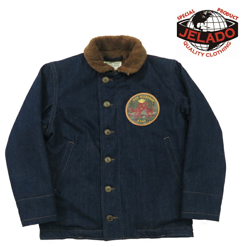 JELADO ジェラード × COLIMBO Denim N-1 Deckjacke Custom-Modell 14oz Last Resort Denim Weißes Etikett CT83418C-24AW
