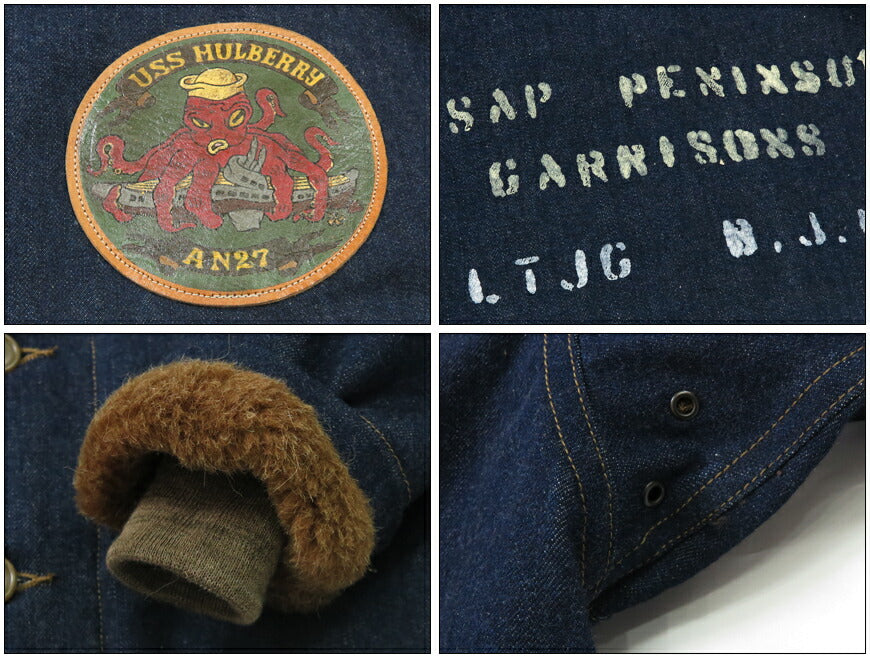 JELADO ジェラード × COLIMBO Denim N-1 Deckjacke Custom-Modell 14oz Last Resort Denim Weißes Etikett CT83418C-24AW