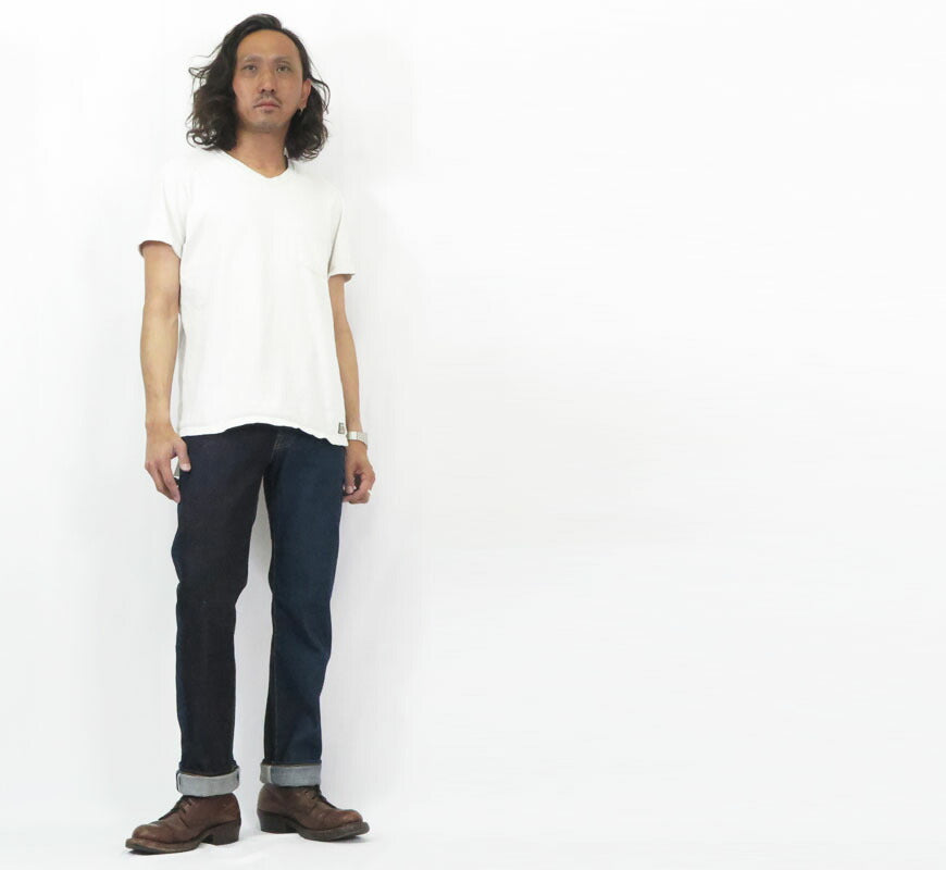 ダルチザン ステュディオ・ダ・ルチザン STUDIO D'ARTISAN Trinity Jeans Crazy Pattern Regular Straight One Wash D1902