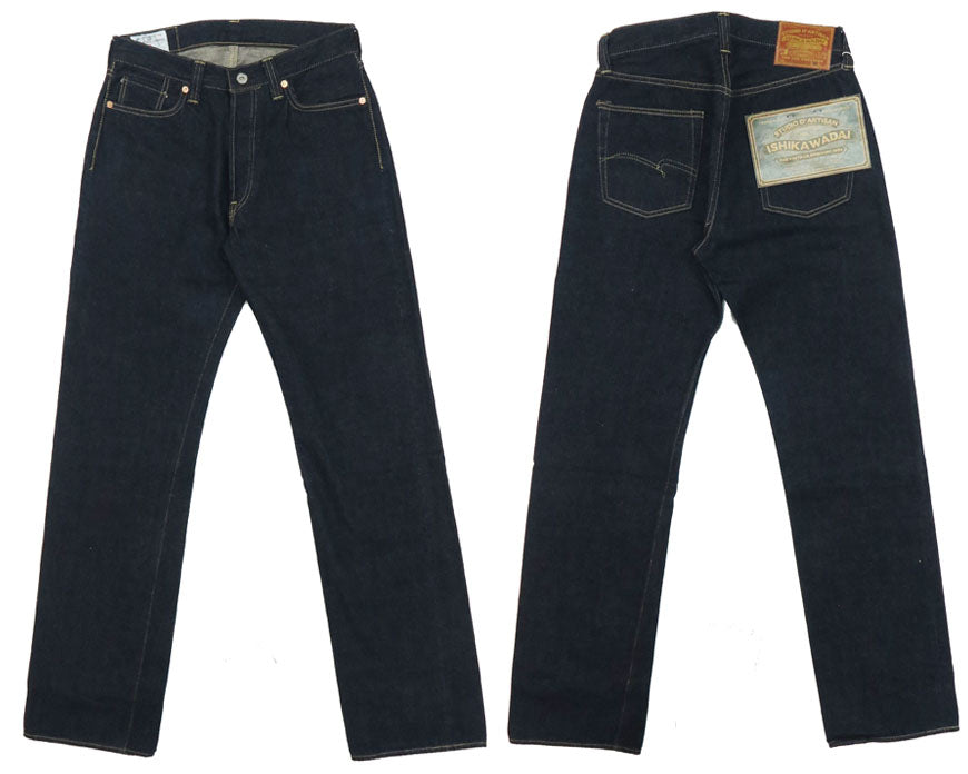 DARTISAN STUDIO D'ARTISAN 13oz Ishikawa-dai Denim War Model Jeans Loose Straight 29-36 inch One Wash D1903