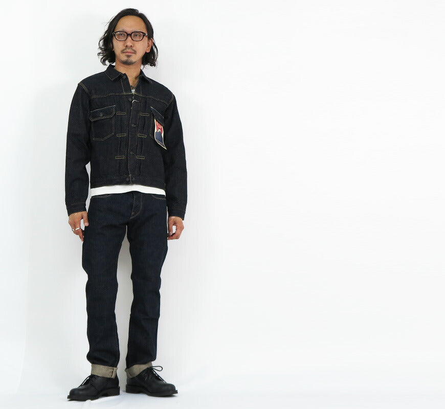 ดัลชิซาน สตูดิโอ ดาร์ติซาน STUDIO D'ARTISAN แจ็คเก็ตยีนส์ฟูจิซัง 14oz แบบที่สอง D4531