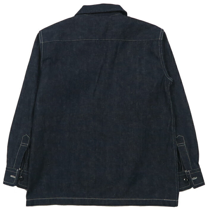 ウェアハウス WAREHOUSE Lot.3063 เสื้อเชิ้ตเดนิมอินดิโก้ 1930's WPA แบบสวมหัว กระเป๋าเดียว เสื้อคลุม DUCK DIGGER ダックディガー