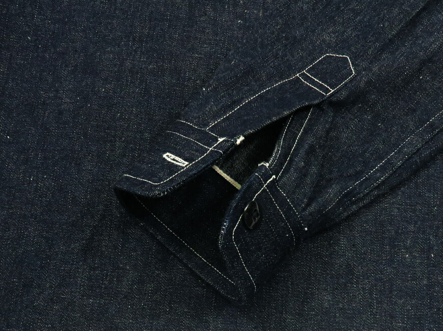 ウェアハウス WAREHOUSE Lot.3063 เสื้อเชิ้ตเดนิมอินดิโก้ 1930's WPA แบบสวมหัว กระเป๋าเดียว เสื้อคลุม DUCK DIGGER ダックディガー