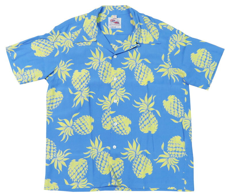 サンサーフ SUN SURF เสื้อเชิ้ตฮาวายแขนสั้น เรยอน รุ่นดุ๊ก คาฮานาโมกุ ลายสับปะรด DUKE'S PINEAPPLE รุ่นพิเศษ Duke Kahanamoku Special Edition DK36201