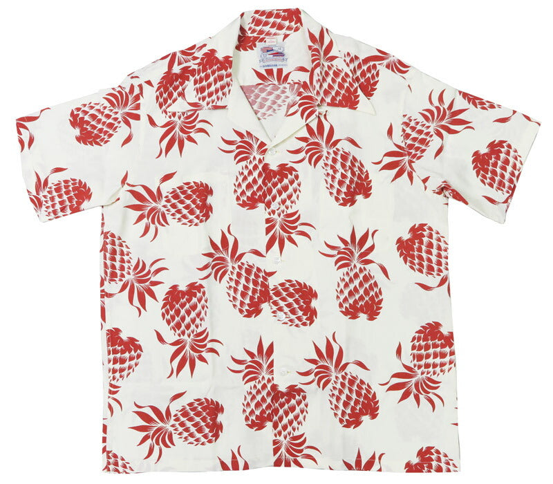 サンサーフ SUN SURF เสื้อเชิ้ตฮาวายแขนสั้น เรยอน รุ่นดุ๊ก คาฮานาโมกุ ลายสับปะรด DUKE'S PINEAPPLE รุ่นพิเศษ Duke Kahanamoku Special Edition DK36201